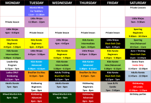 New Timetable